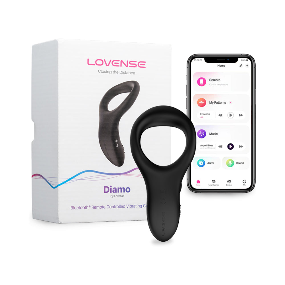 Lovense Diamo Cock Ring - Black