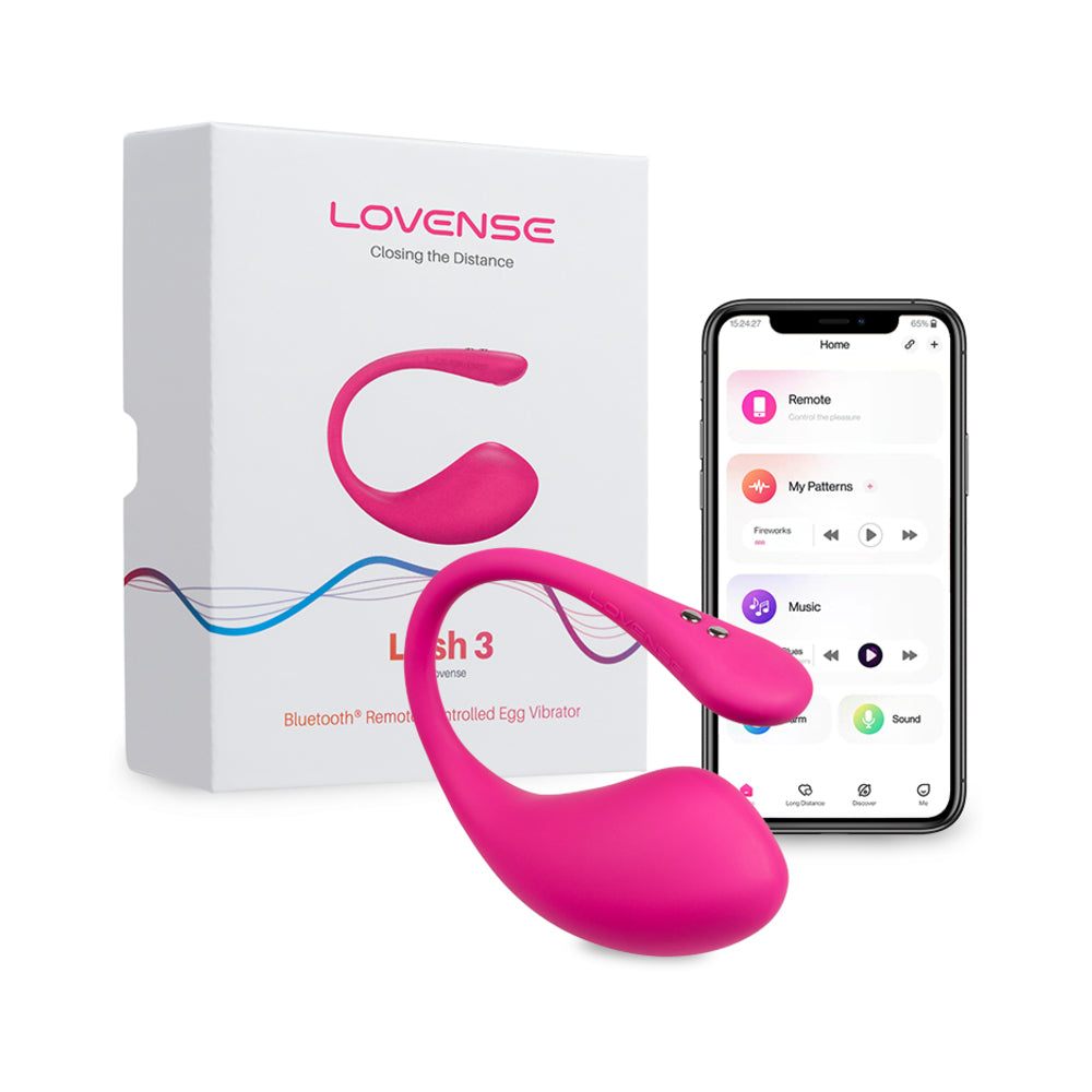 Lovense Lush 3.0 Sound Activated Camming Vibrator - Pink