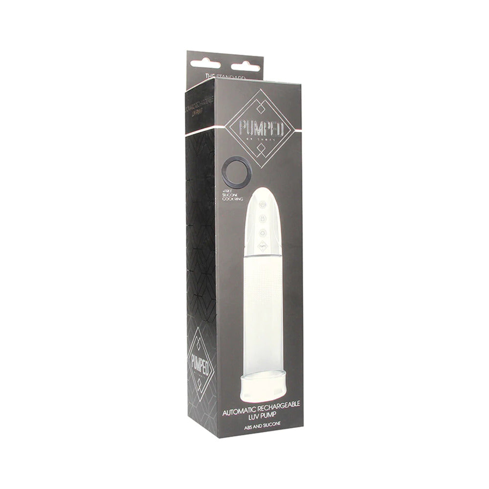 Shots Pumped Automatic Rechargeable Luv Pump - Transparent
