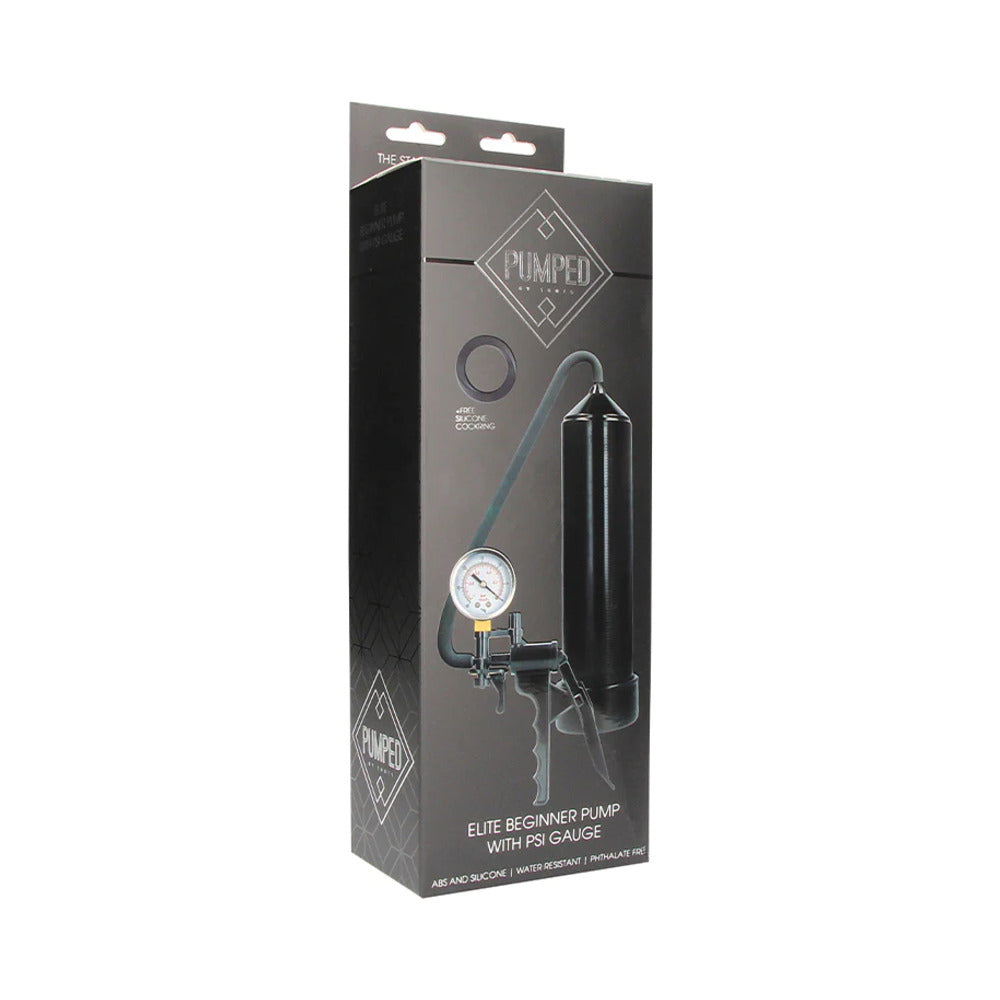 Shots Pumped Elite Beginner Pump w/PSI Gauge - Black