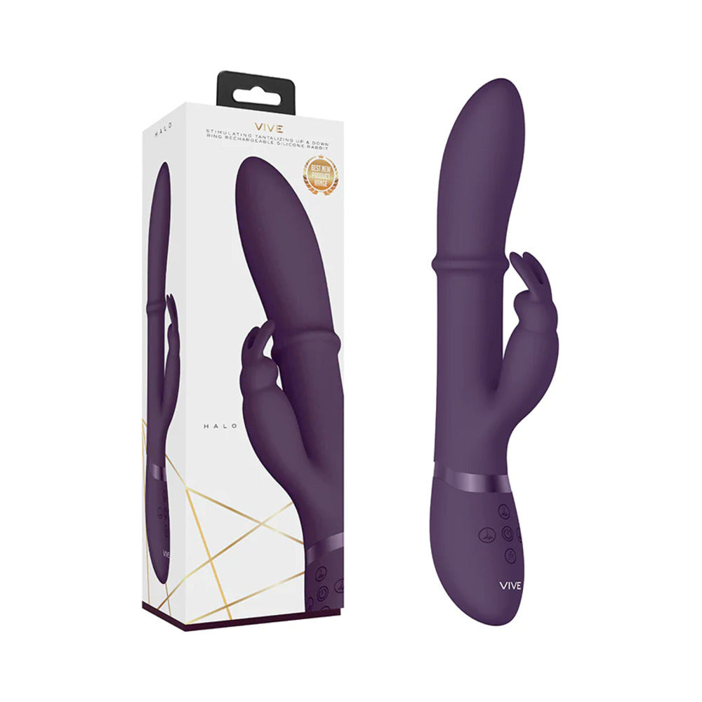 Shots Vive Halo Up & Down Ring G-Spot Rabbit - Purple