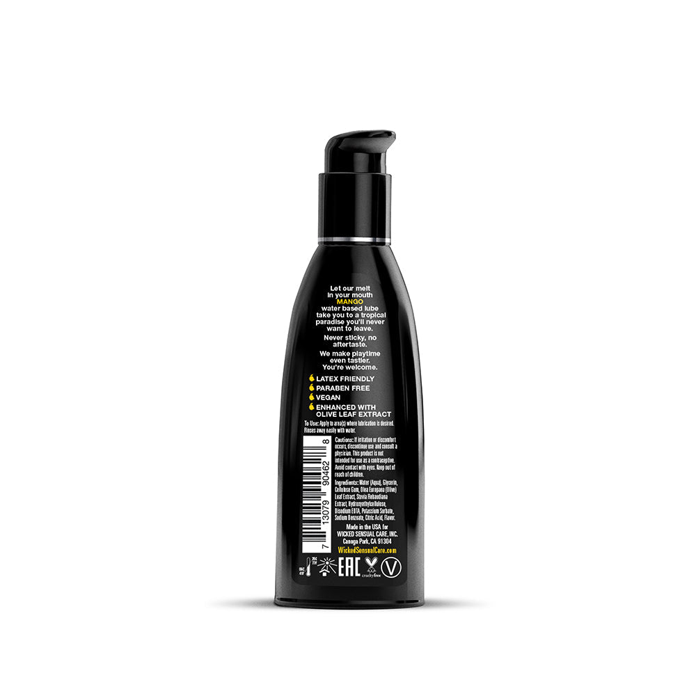 Wicked Sensual Care Aqua Flavored Lube-Mango 2oz