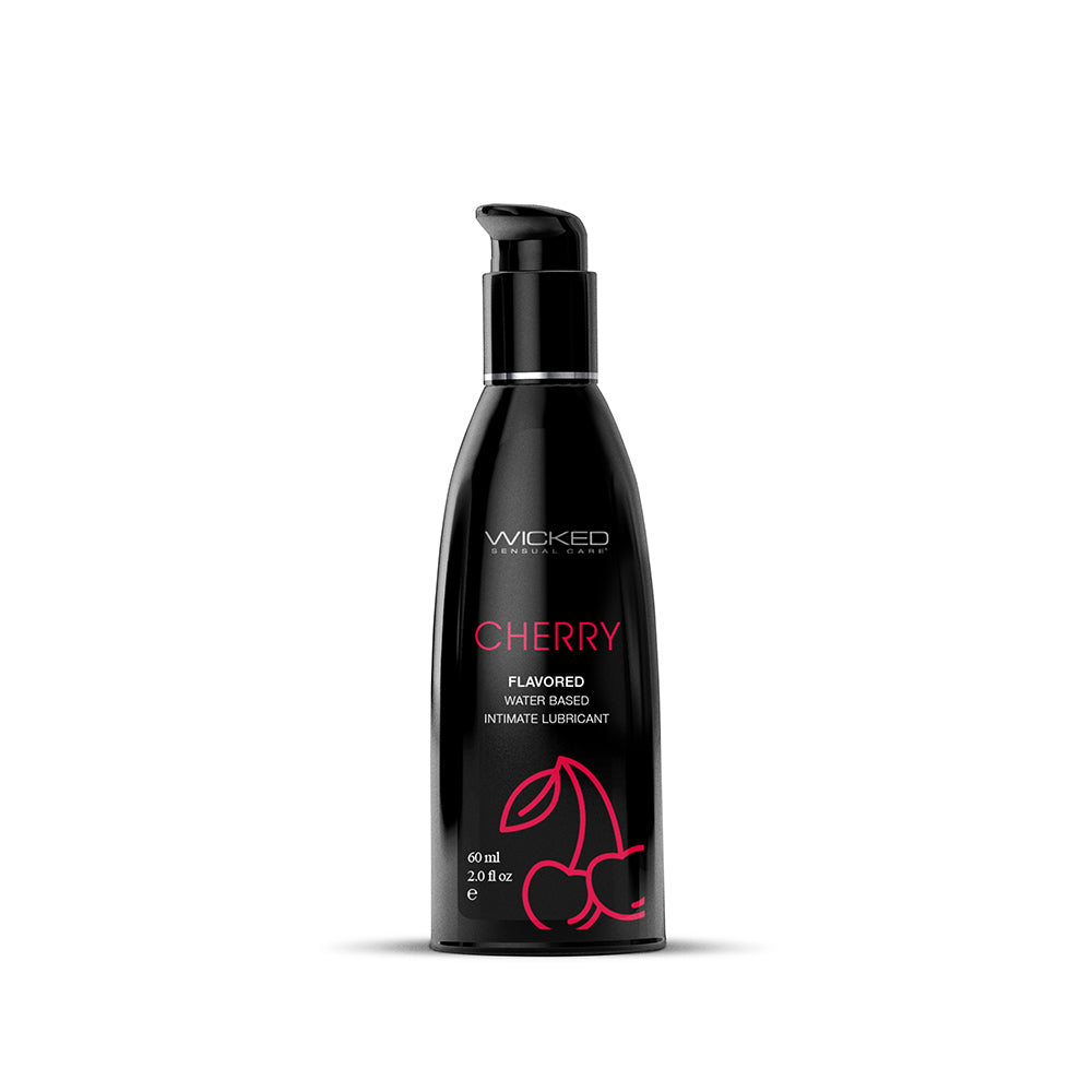 Wicked Sensual Care Aqua Flavored Lube-Cherry 2oz