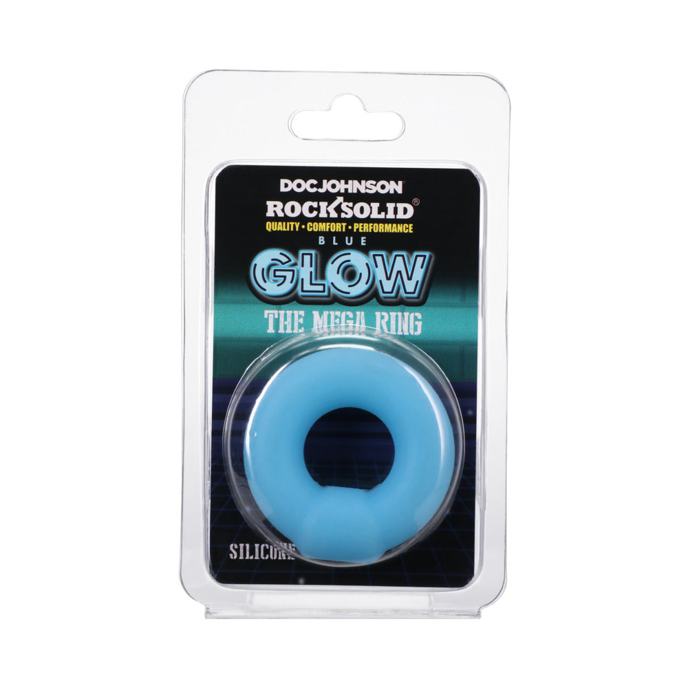 Rock Solid Glow in the Dark Mega Ring - Blue