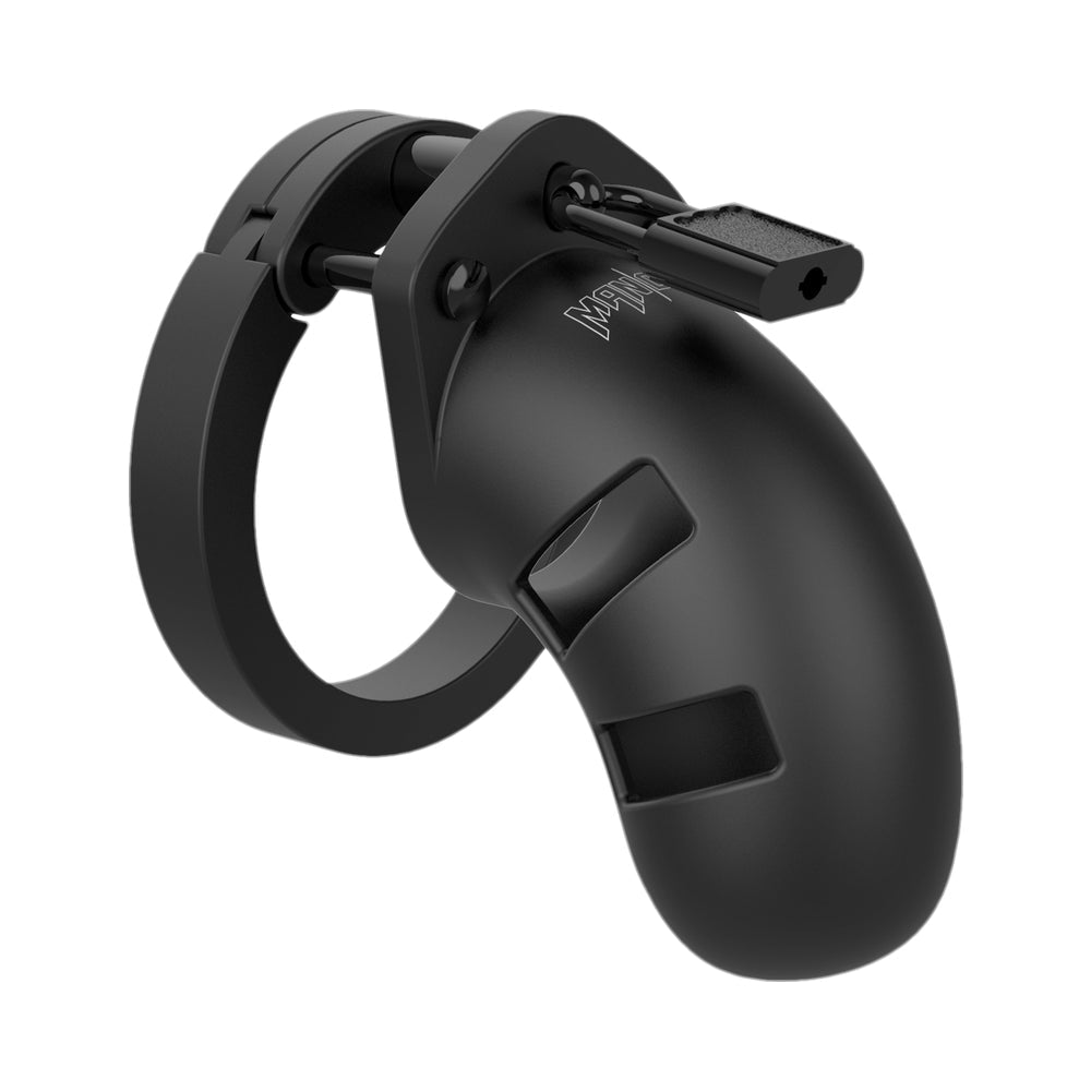 Shots Man Cage Chastity 3.5" Cock Cage Model 20 - Black