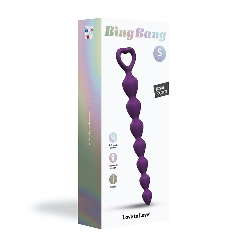 Love To Love Bing Bang Anal Beads-Purple Rain SM