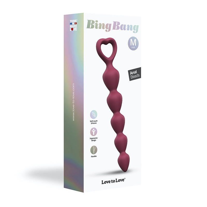 Love To Love Bing Bang Anal Beads-Plum Star MD
