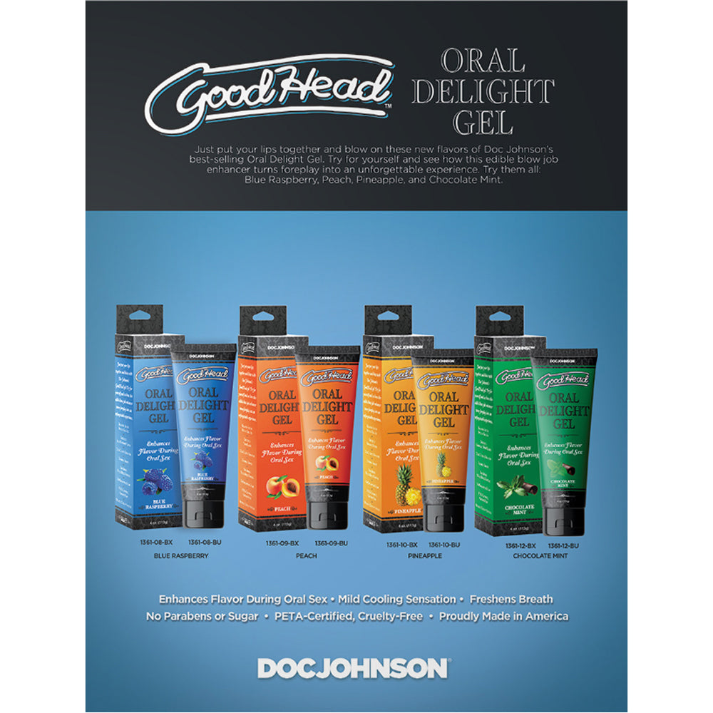 GoodHead Oral Delight Gel - 4 oz Chocolate Mint