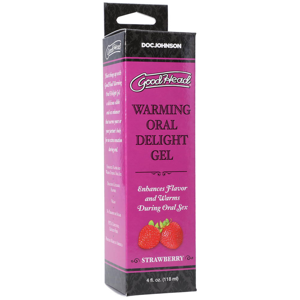 GoodHead Warming Head Oral Delight Gel-Strawberry 4oz