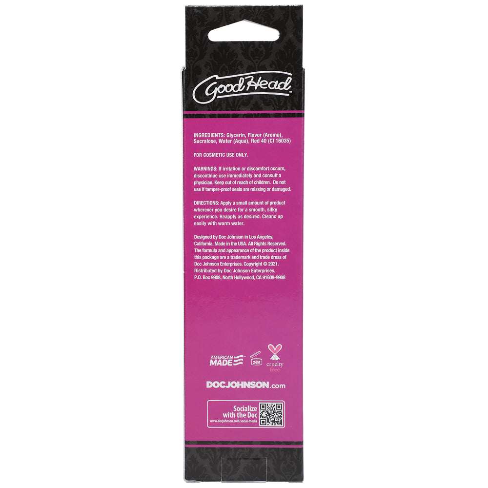 GoodHead Warming Head Oral Delight Gel-Strawberry 4oz
