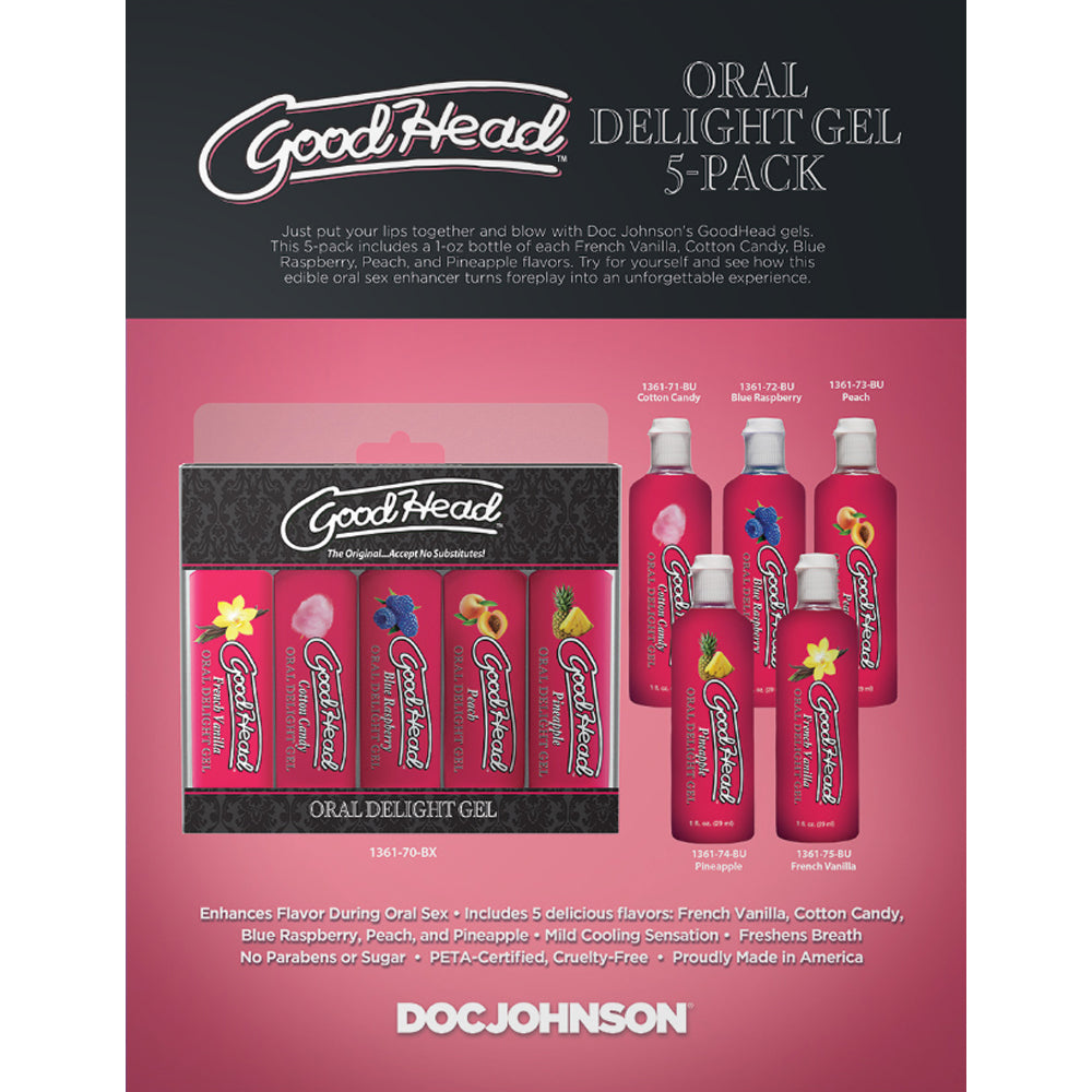 GoodHead Oral Delight Gel-5 Pack 1oz