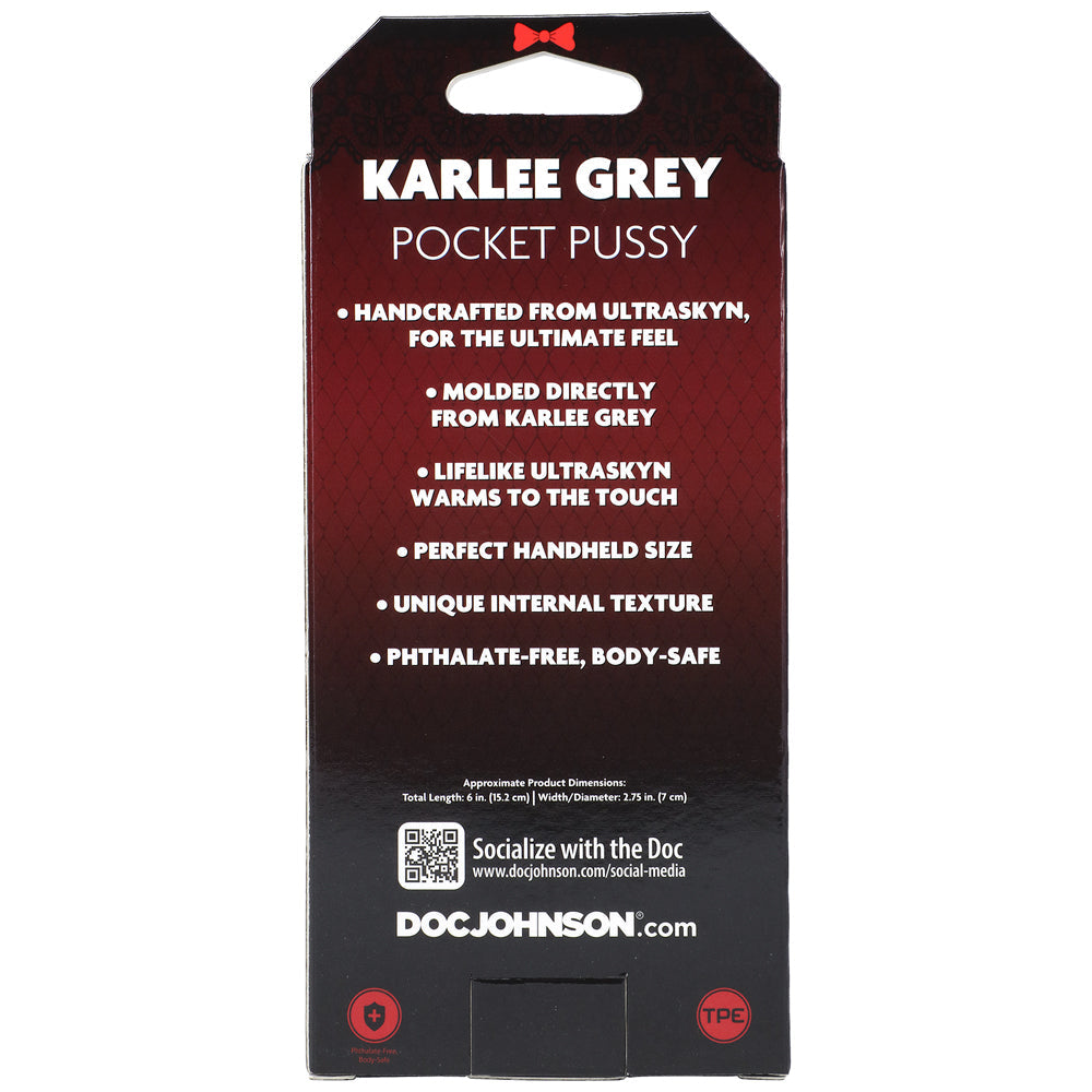 Signature Strokers Karlee Grey Pocket Pussy-Vanilla
