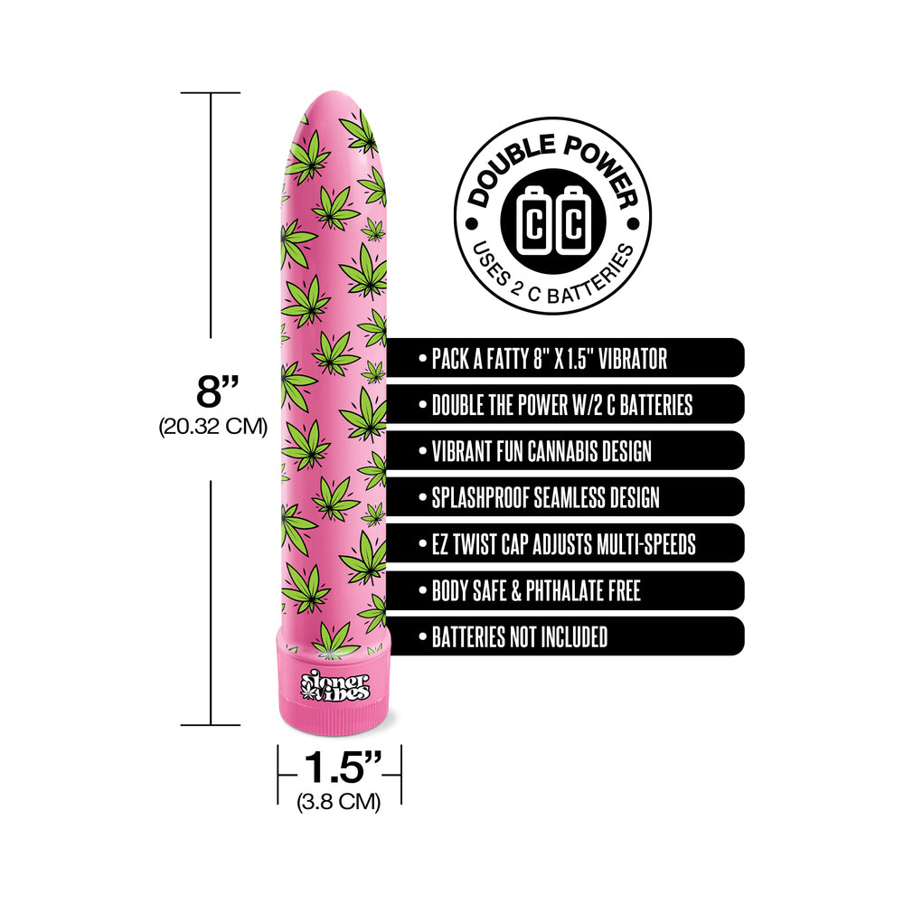Stoner Vibes Pack A Fatty Multi Speed Vibrator - Pink Kush