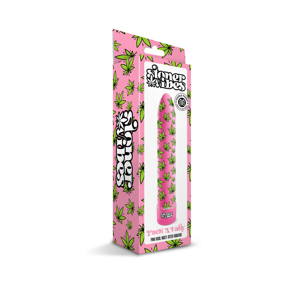 Stoner Vibes Pack A Fatty Multi Speed Vibrator - Pink Kush