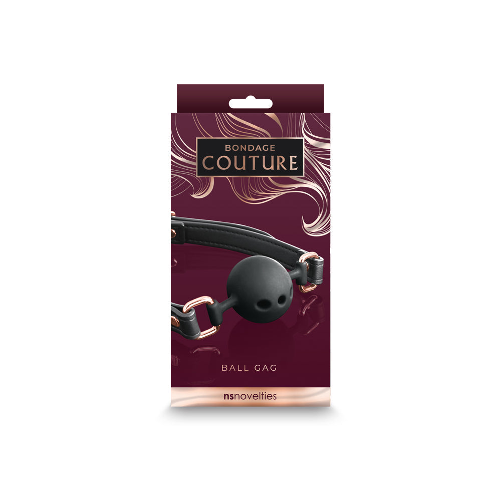 Bondage Couture Ball Gag-Black