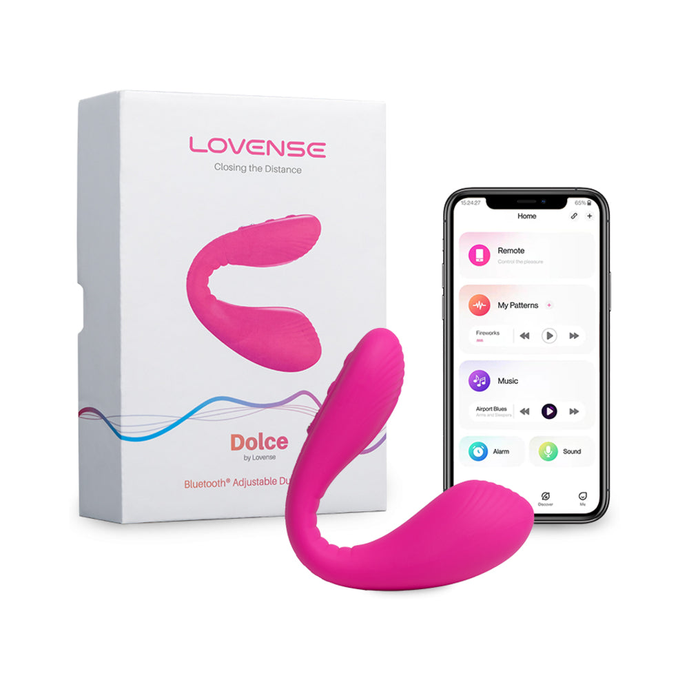 Lovense Dolce (Previously Quake) Adjustable Dual Stimulator - Pink