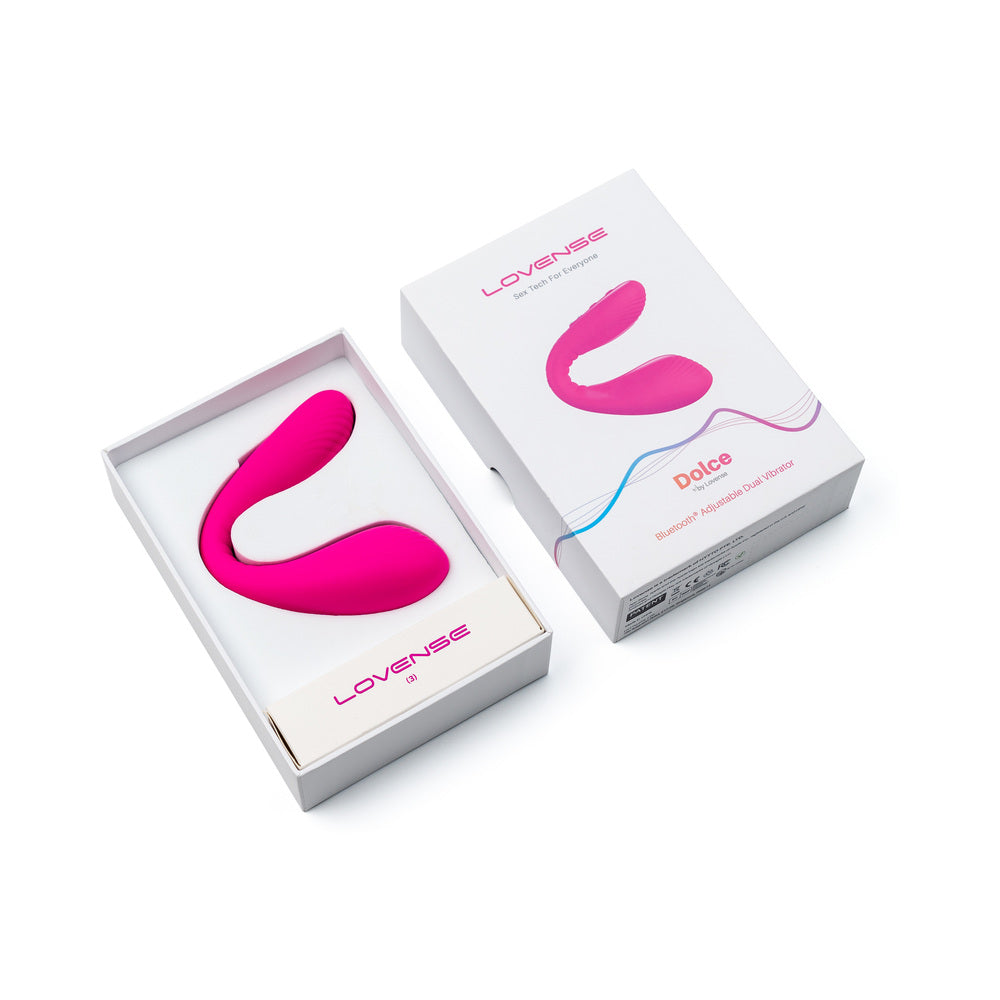 Lovense Dolce (Previously Quake) Adjustable Dual Stimulator - Pink