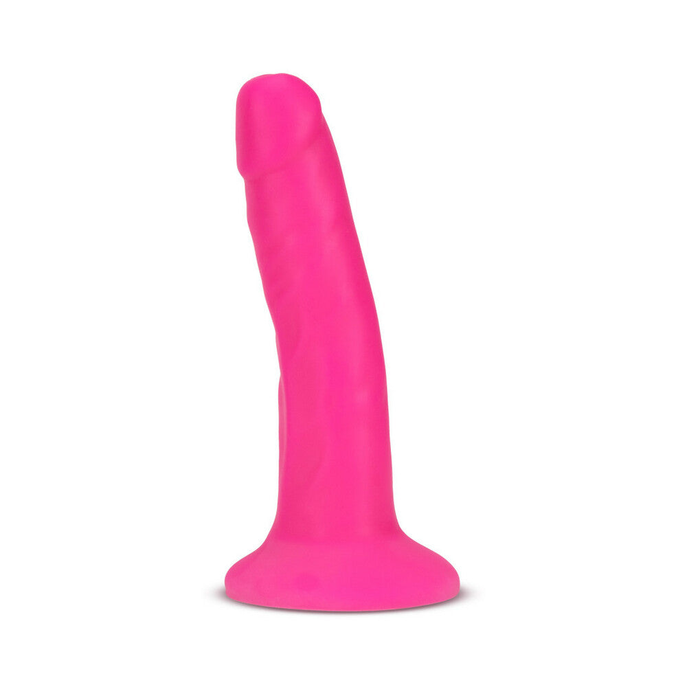 Blush Neo Elite 6" Silicone Dual Density Cock - Neon Pink
