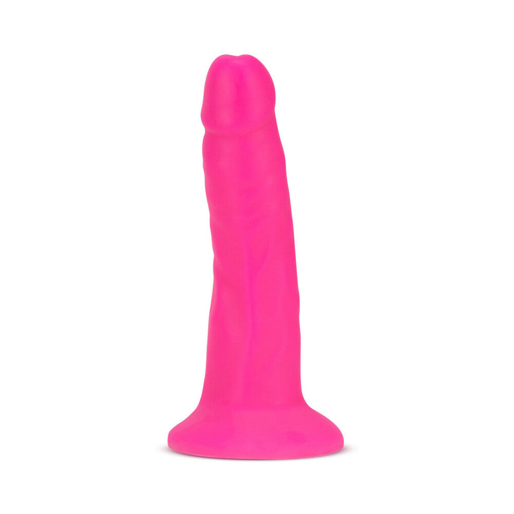 Blush Neo Elite 6" Silicone Dual Density Cock - Neon Pink