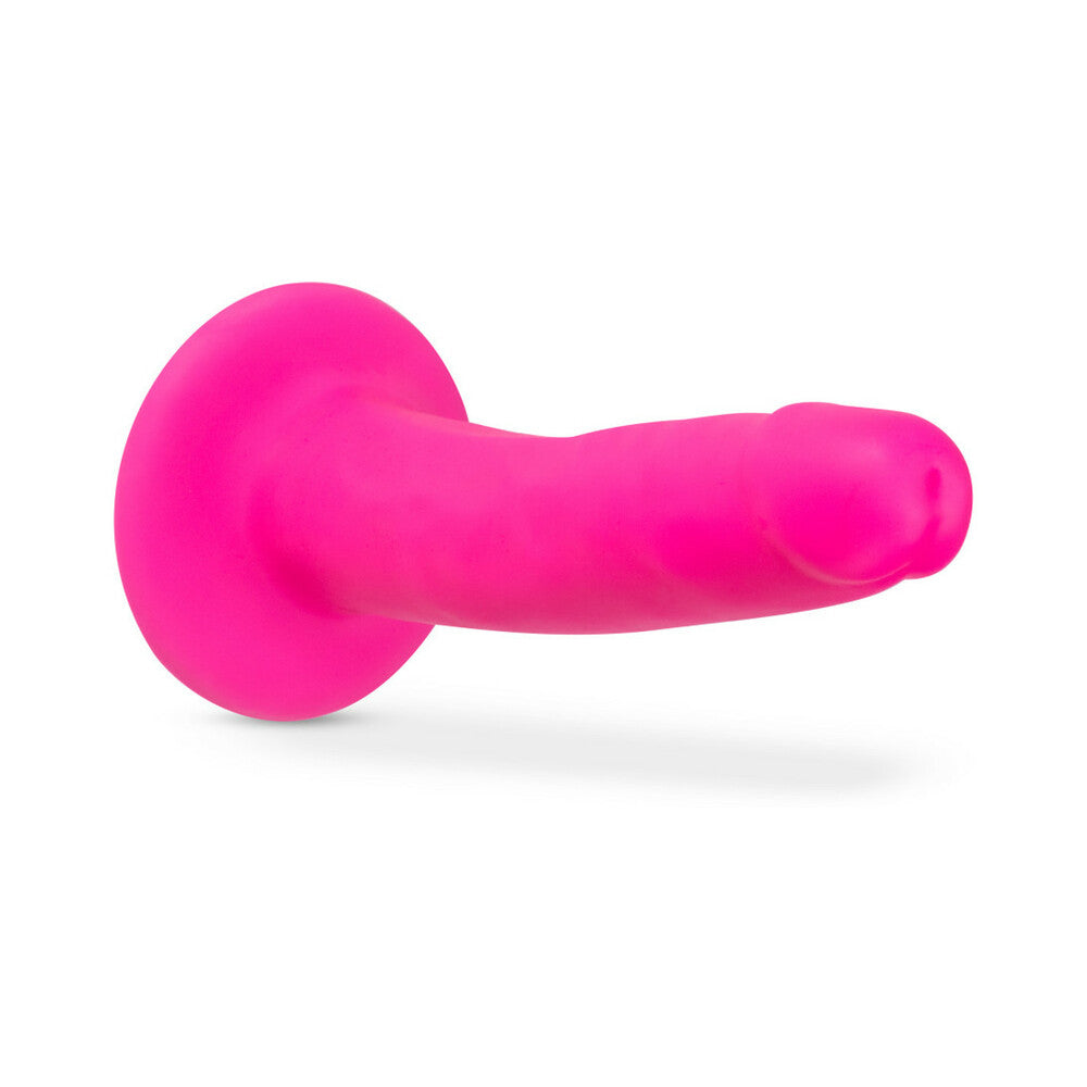 Blush Neo Elite 6" Silicone Dual Density Cock - Neon Pink