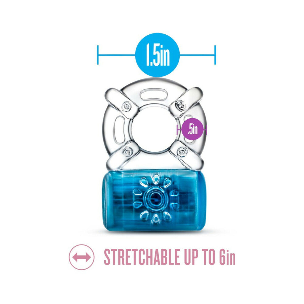 Play With Me Pleaser Rechargeable C-Ring-Blue
