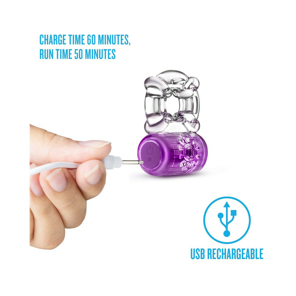 Play With Me Pleaser Rechargeable C-Ring-Purple