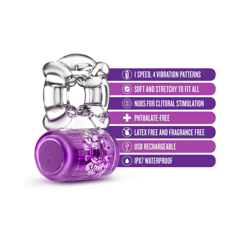 Play With Me Pleaser Rechargeable C-Ring-Purple