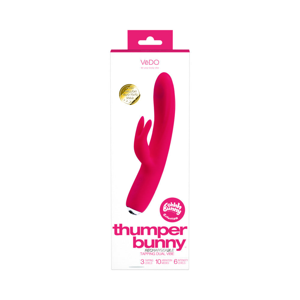 VeDO Thumper Bunny Rechargeable Dual Vibe - Pretty in Pink
