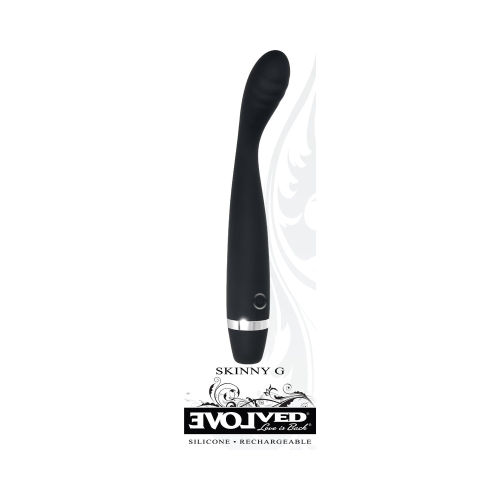 Evolved Skinny G Silicone G Spot Vibrator - Black