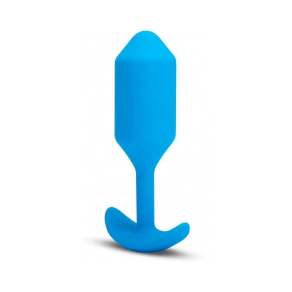 b-Vibe Vibrating Snug Plug - Large Blue