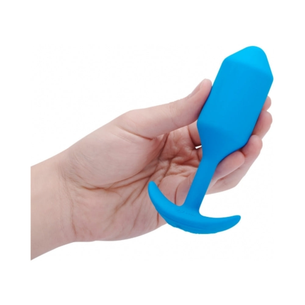 b-Vibe Vibrating Snug Plug - Large Blue
