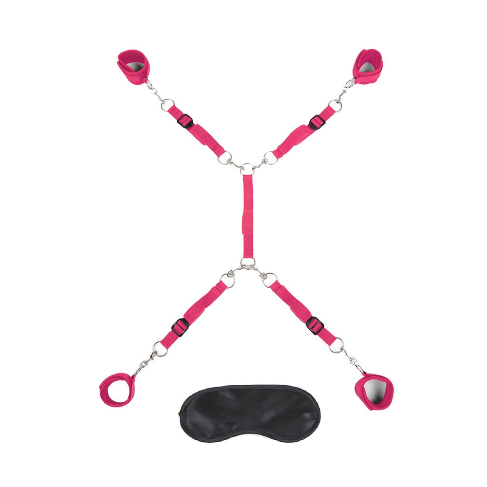 Lux Fetish Bed Spreader - Hot Pink