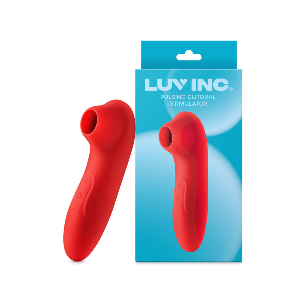 Luv Inc. Pulsing Clitoral Stimulator - Red