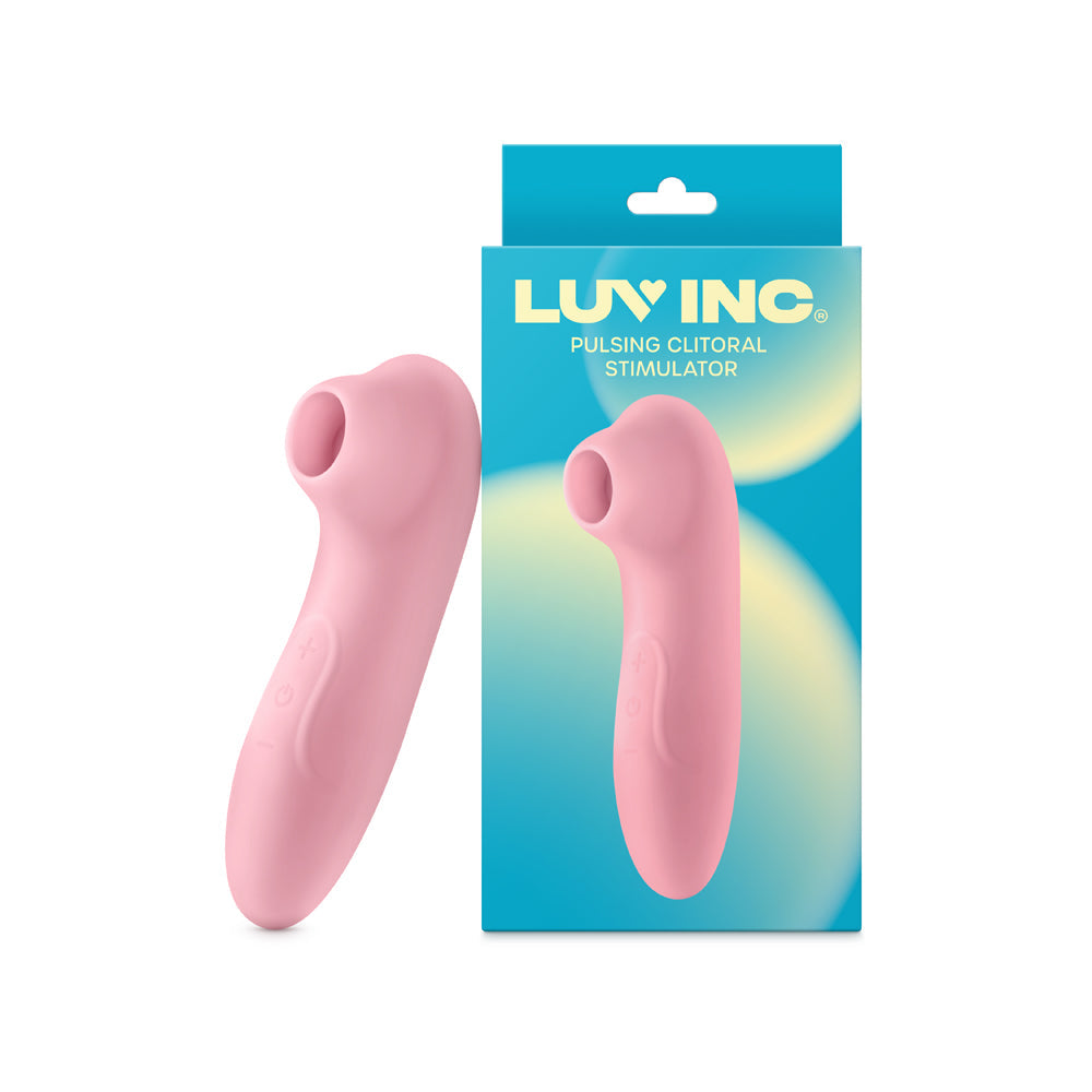 Luv Inc. Pulsing Clitoral Stimulator - Light Pink