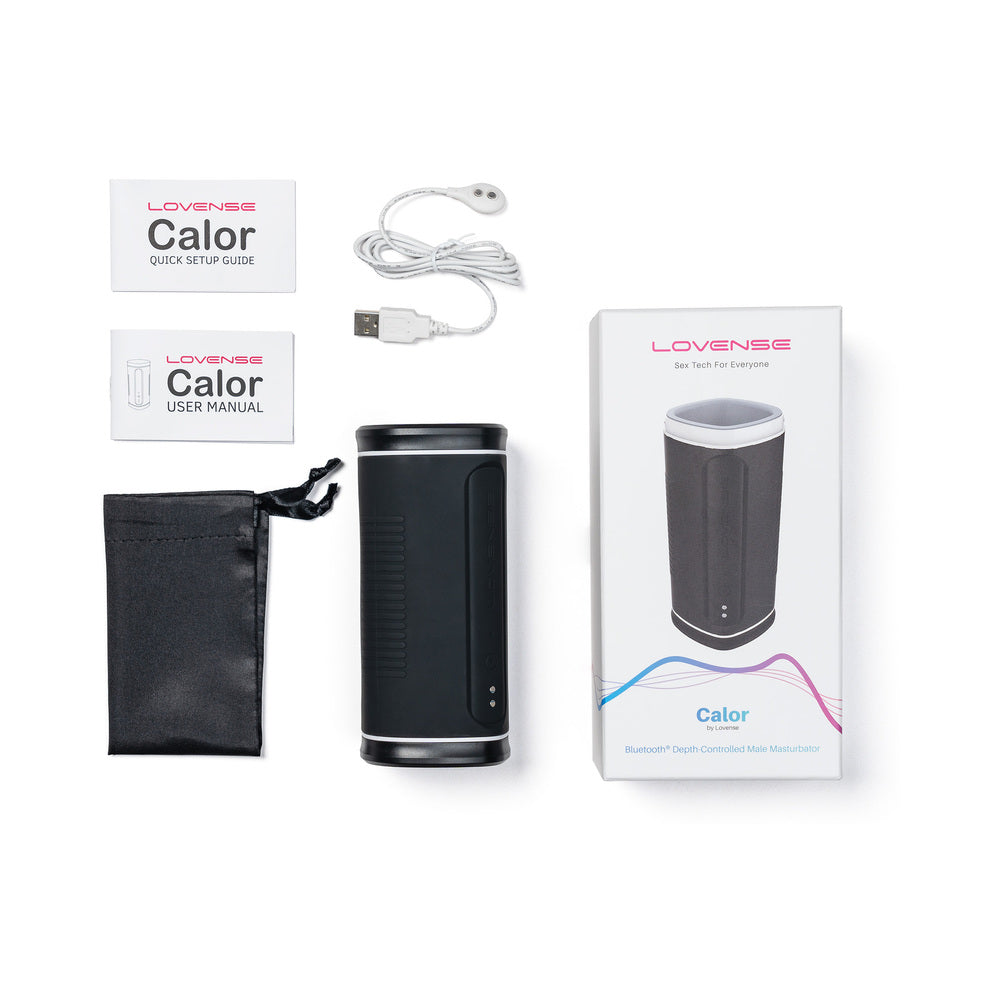 Lovense Calor Compact Heating Masturbator - Black