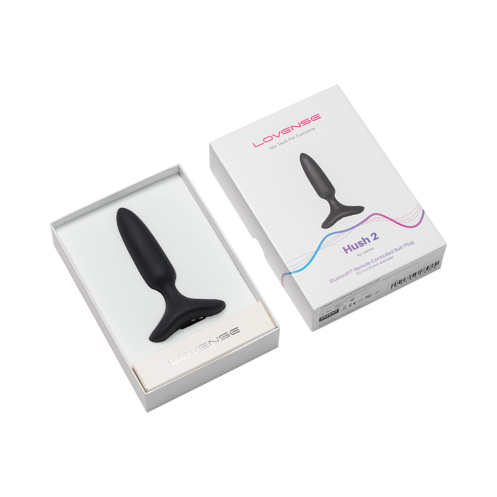 Lovense Hush 2 1" Butt Plug - Black