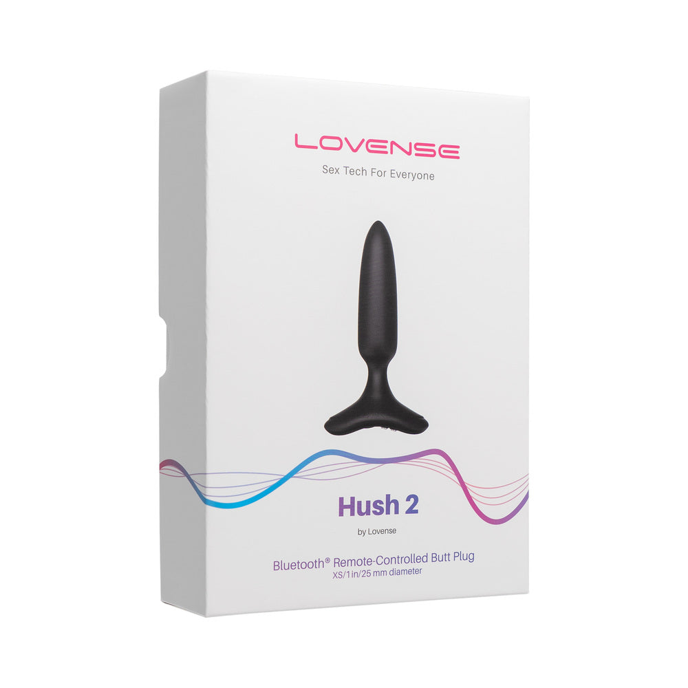 Lovense Hush 2 1" Butt Plug - Black