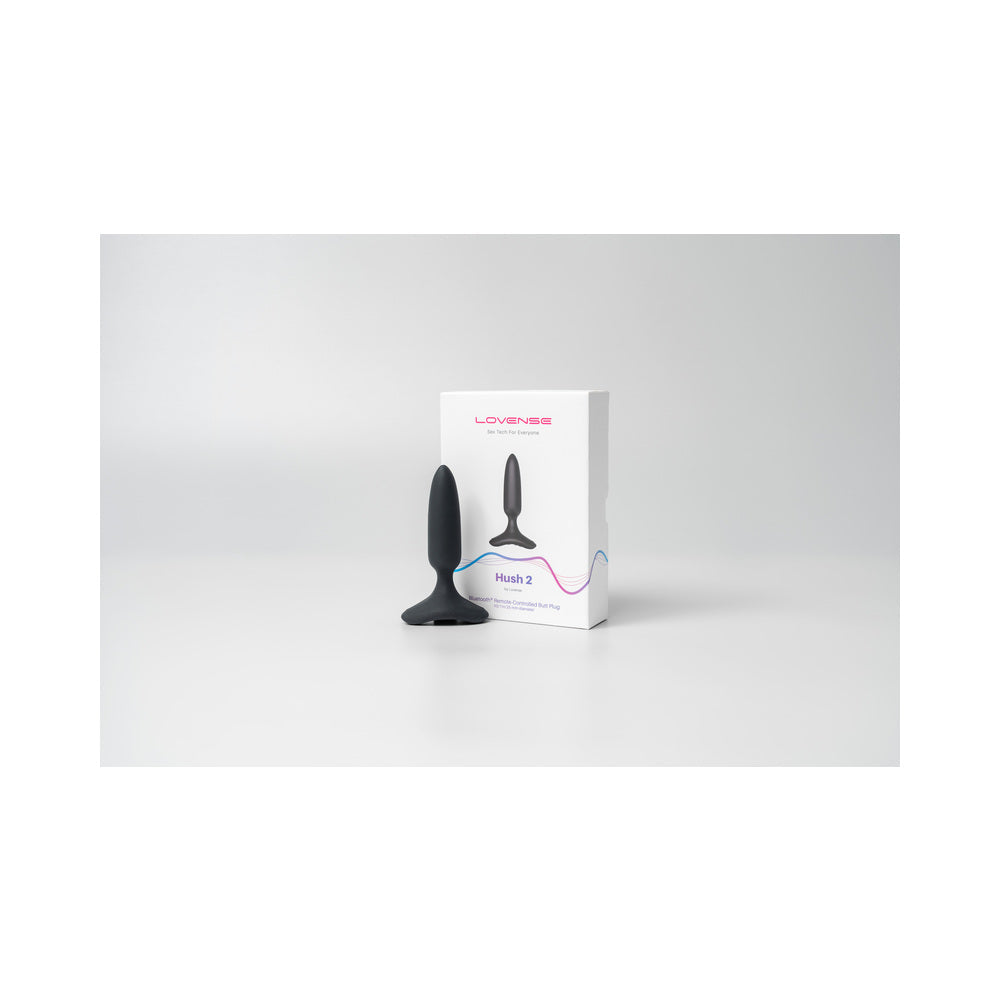 Lovense Hush 2 1" Butt Plug - Black
