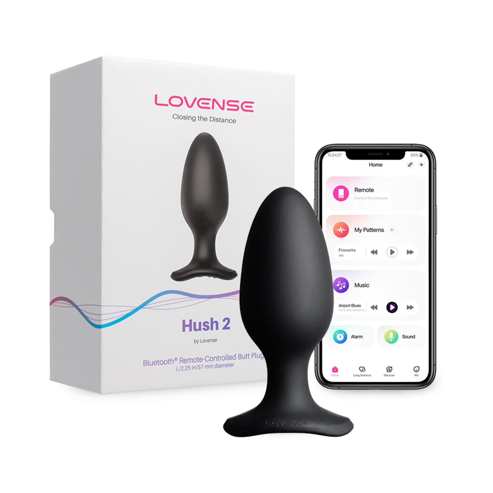 Lovense Hush 2 2.25" Butt Plug - Black
