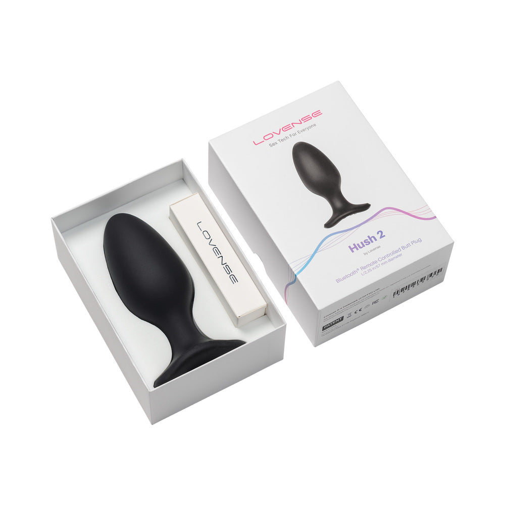 Lovense Hush 2 2.25" Butt Plug - Black