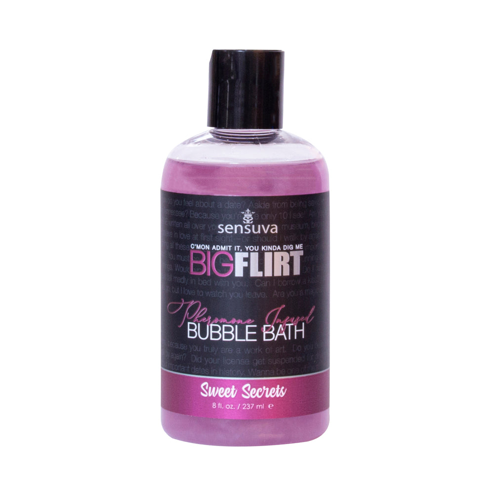 Sensuva Big Flirt Pheromone Bubble Bath - 8 oz Sweet Secrets
