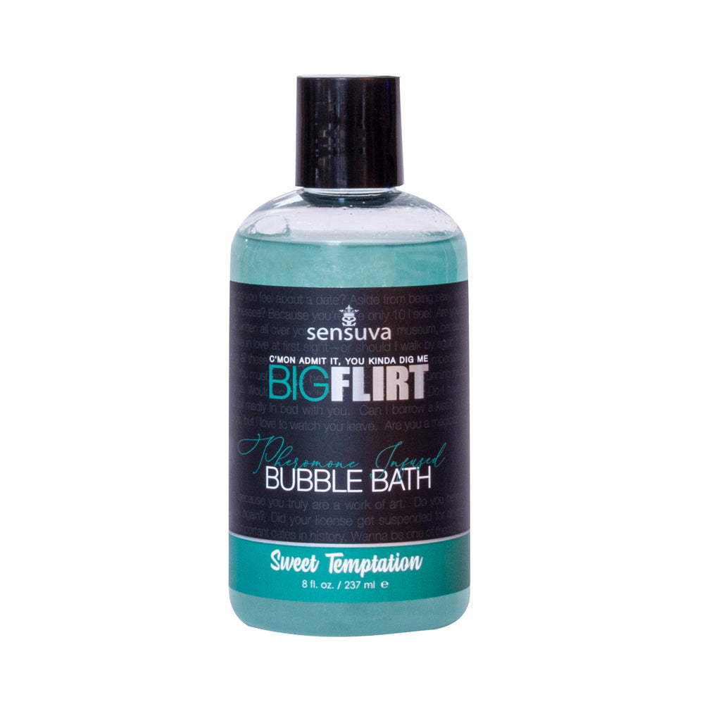 Sensuva Big Flirt Pheromone Bubble Bath-Sweet Temptation 8oz