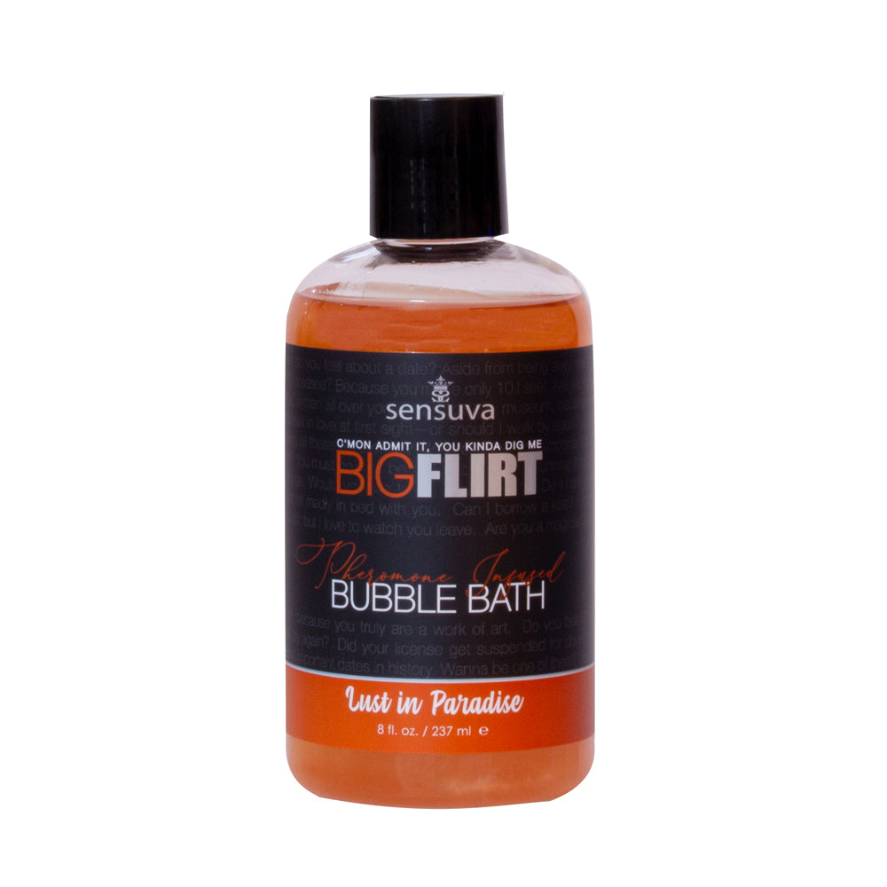 Sensuva Big Flirt Pheromone Bubble Bath-Lust in Paradise 8oz