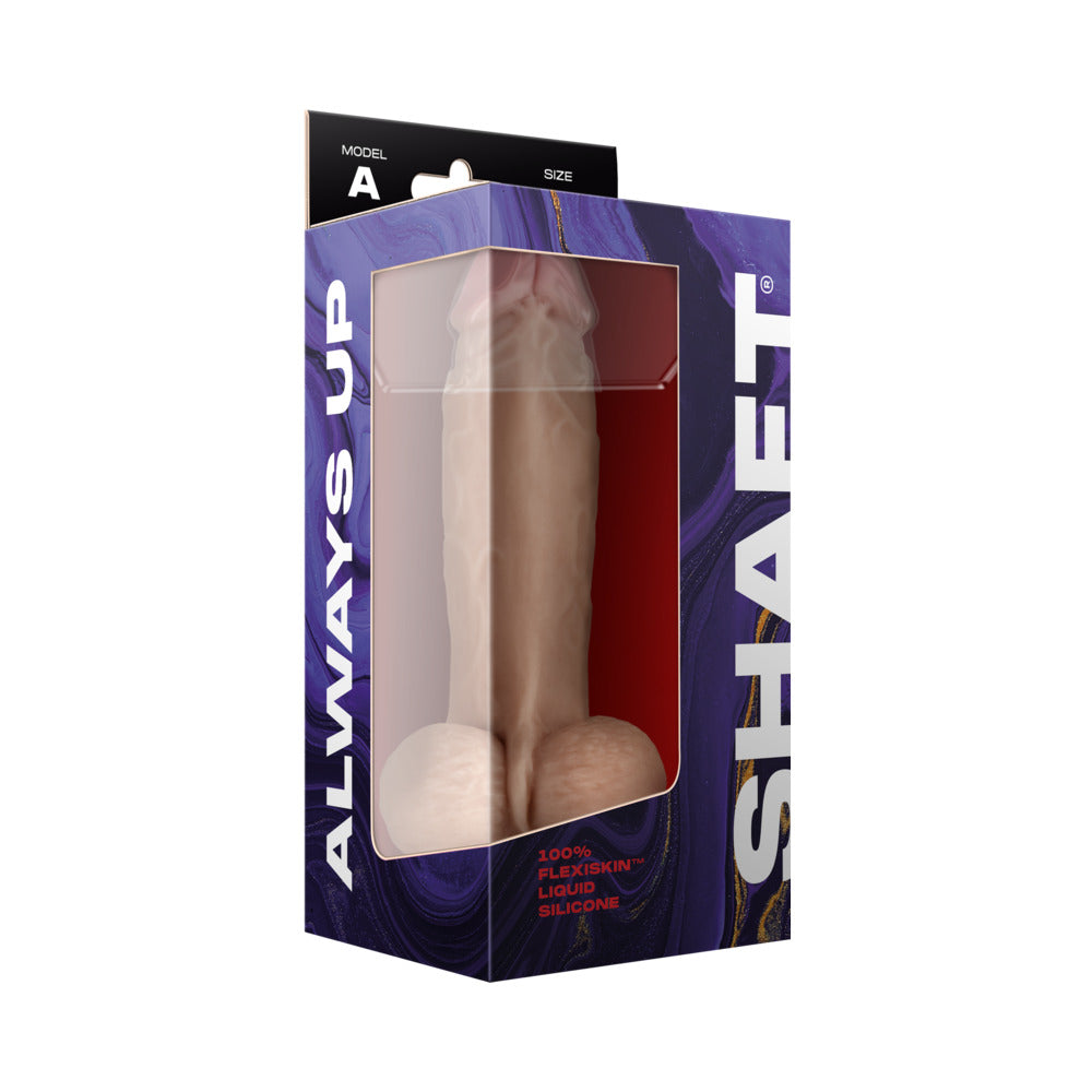 Shaft Model A Flexskin Liquid Silicone 8.5" Dong w/Balls - Pine