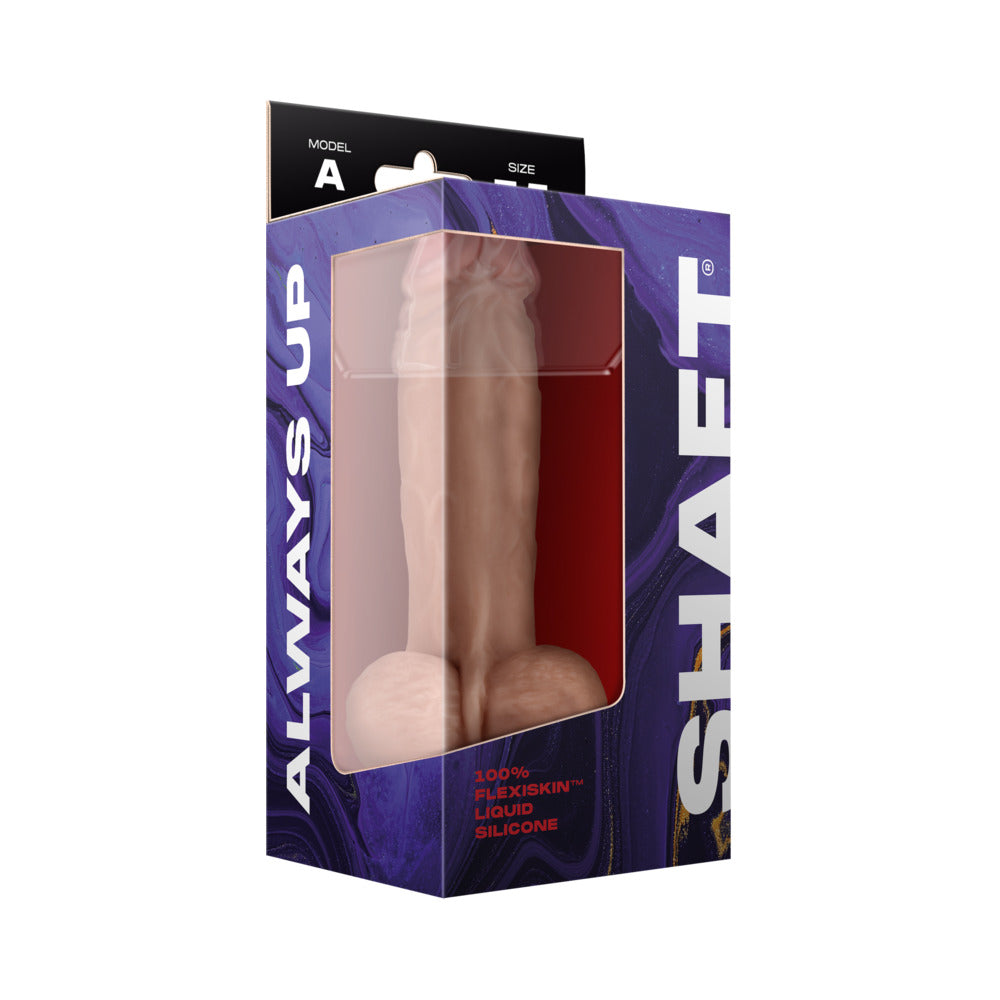 Shaft Model A Flexskin Liquid Silicone 7.5" Dong w/Balls - Pine