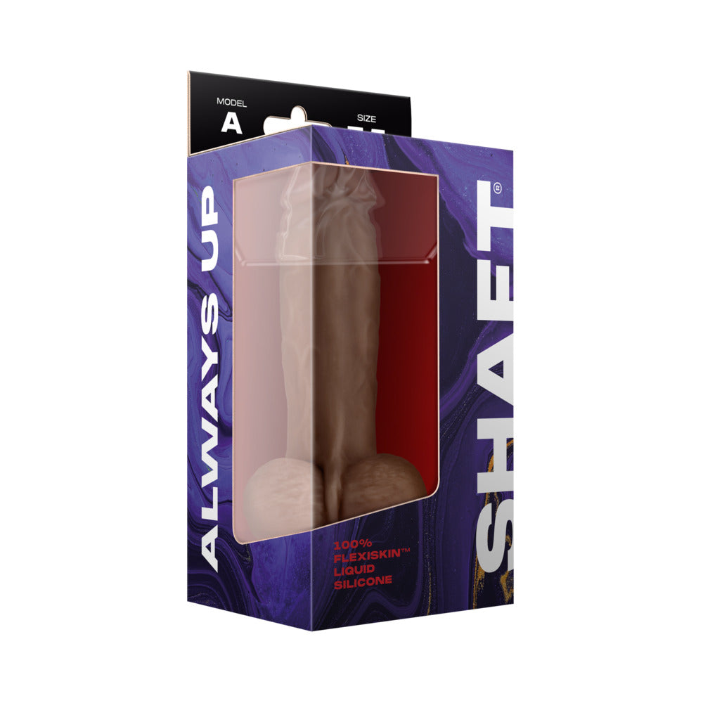 Shaft Model A Flexskin Liquid Silicone 7.5" Dong w/Balls - Oak