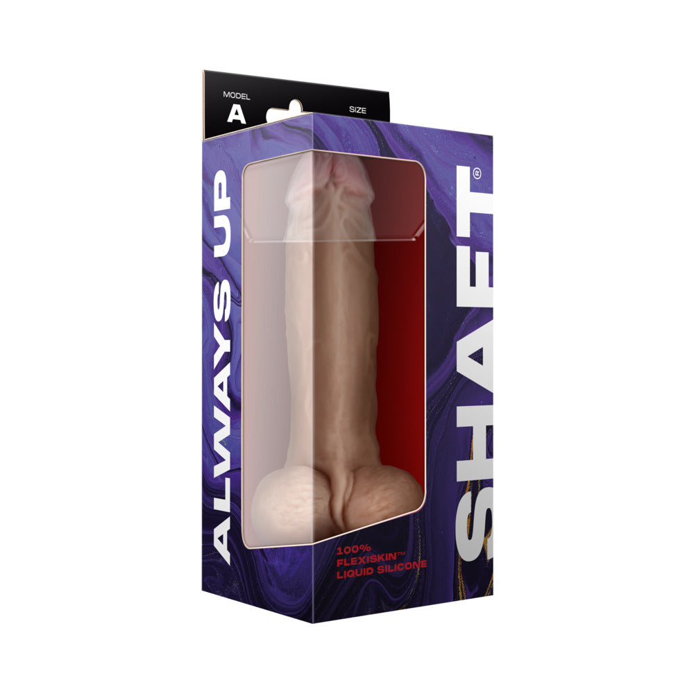 Shaft Model A Flexskin Liquid Silicone 9.5" Dong w/Balls - Pine