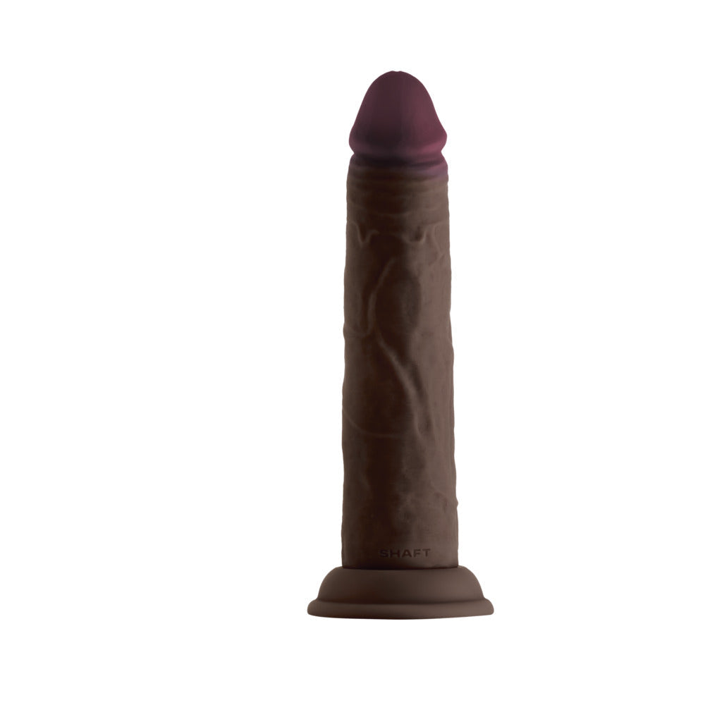Shaft Model J Flexskin Liquid Silicone 8.5" Dong - Mahogany