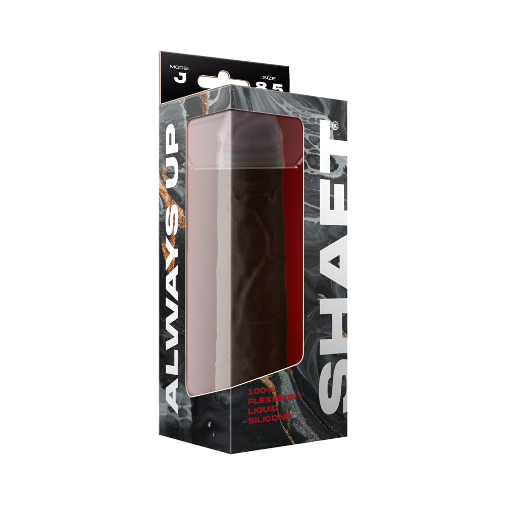 Shaft Model J Flexskin Liquid Silicone 8.5" Dong - Mahogany