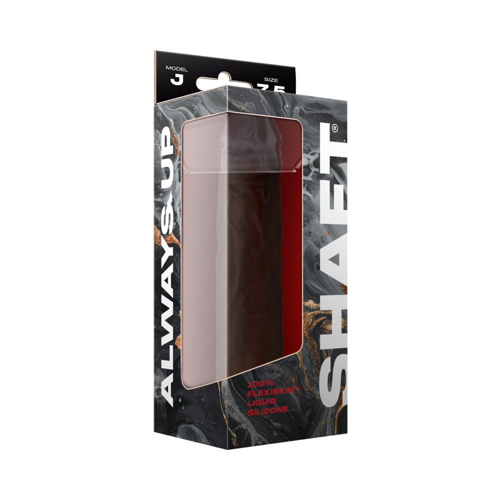 Shaft Model J Flexskin Liquid Silicone 7.5" Dong - Mahogany